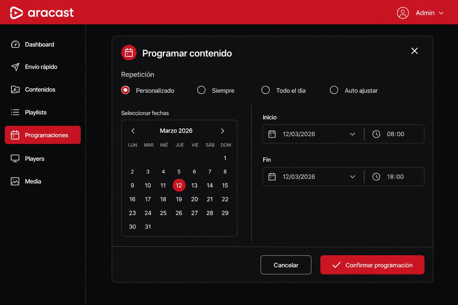 Programa tus campañas
