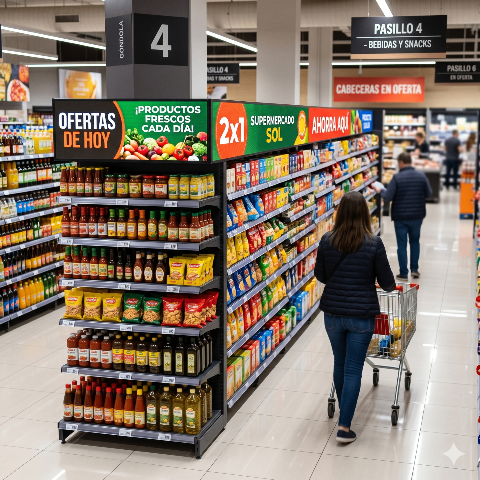 Digital signage en Supermercados
